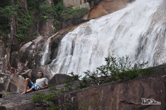 Cachoeira do rio Vermelho, na Várzea do Braço, em Santo Amaro da Imperatriz, perto de Florianópolis, em Santa Catarina
